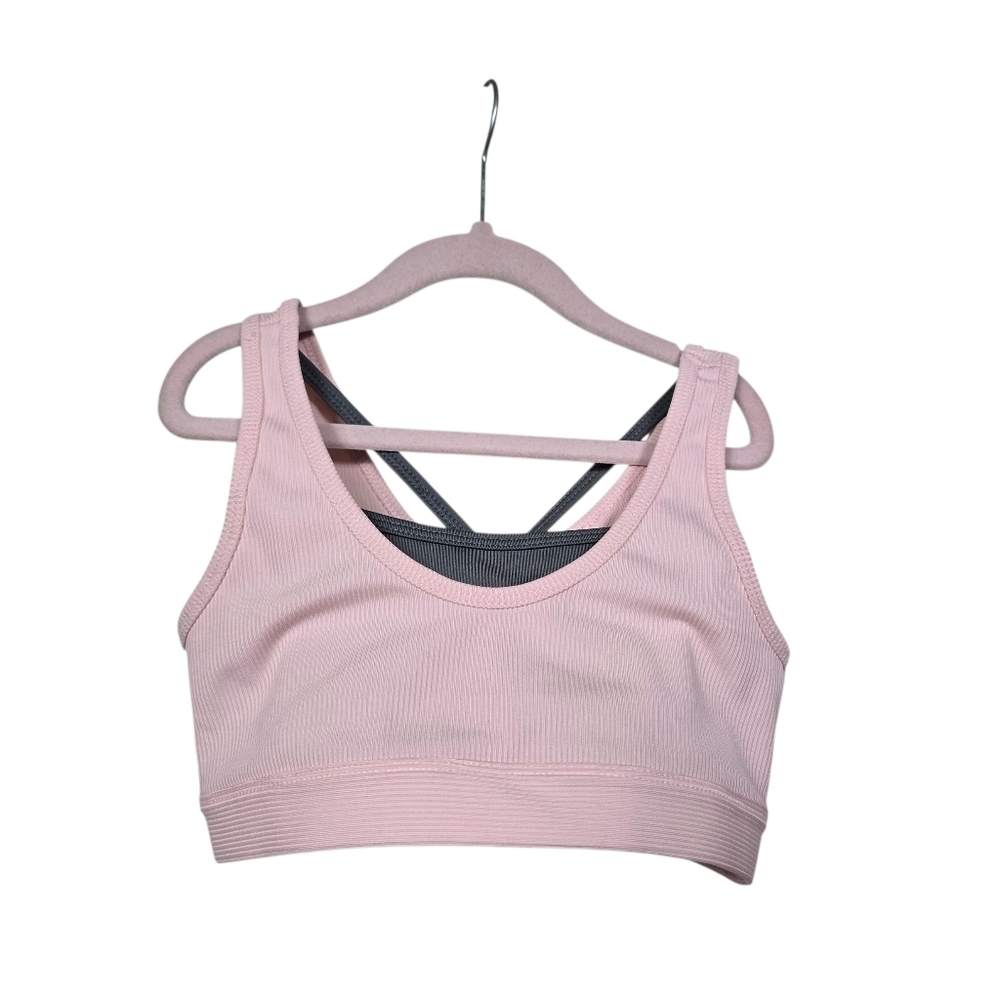 Avia Pink Gray Girls Sports Bra M (7/8)